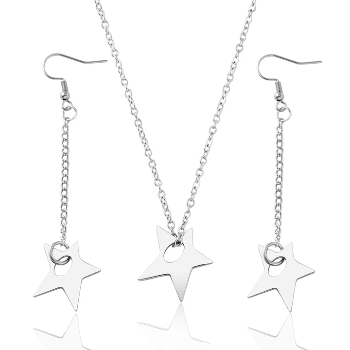 Pentagram Star Stainless Steel Pendant Necklace – Jewelry Gift Ideas — 1