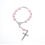 Cross Baptism Beads Rosary Bracelet Bracelet – Jewelry Gift Ideas — 4