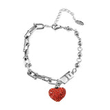 Fashion Strawberry Crystal Bear English Tag Bracelet – Stylish Gifts — 2