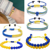 Creative Natural Stone Yellow Blue Hand Woven – Jewelry Gift Ideas — 10