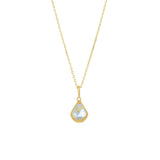 Rose Face Gold Hair Crystal Pendant – Jewelry Gift Ideas — 5