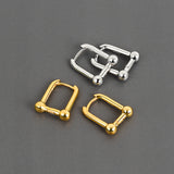 Silver Color U-Shape Women Creative Hoop Earrings – Jewelry Gift Ideas — 7