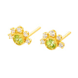 S925 Silver Plated 14K Gold Olivine Earrings – Useful Gifts — 4