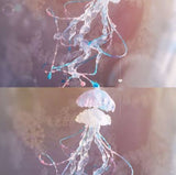 Handmade Unicorn Pink Blue Jellyfish Long Ear Clip – Stylish Gifts — 2