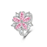 Exaggerated Plum Blossom Ring Flower Ring Female – Gifts for Her — 4