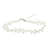 French Light Luxury Handmade Crystal Flower Short – Jewelry Gift Ideas — 4