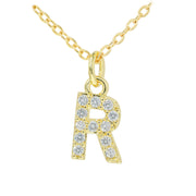 English Letter Necklace Micro Inlaid Zircon – Jewelry Gift Ideas — 19