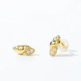 Women's Marine Holiday Style Conch Stud Earrings – Stylish Gifts — 3