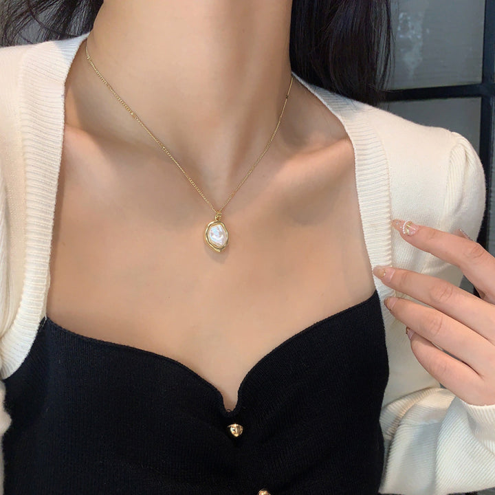 Irregular Geometric Pendant Necklace Clavicle – Jewelry Gift Ideas — 1