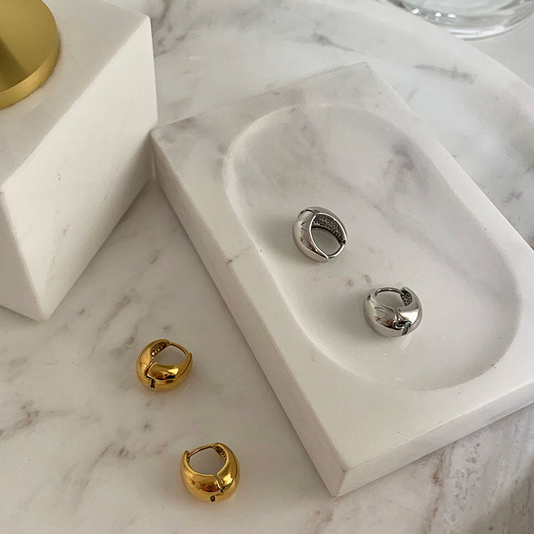 Small Circle Water Drop Earring Buckle For A Cool – Jewelry Gift Ideas — 1