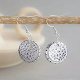 Vintage Bohemian Style Silver Disc Design Pendant – Stylish Gifts — 6