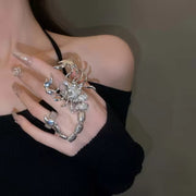 Halloween Exaggerated Diamond Scorpion Chain Ring – Useful Gifts — 3
