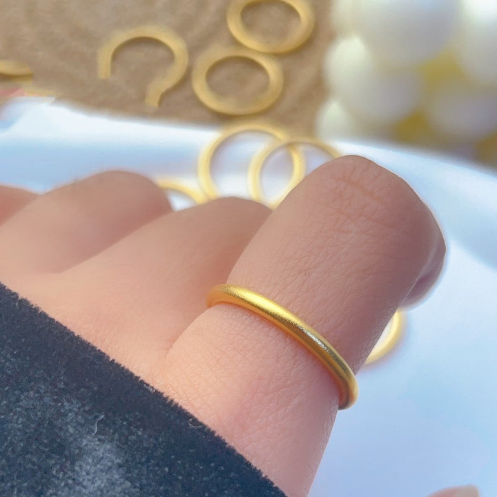 Solid Closed Ins Style Ring Ornament – Stylish Gifts — 1