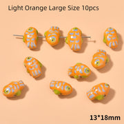 Hand-painted Yellow Small Fish Shape Ceramic – Jewelry Gift Ideas — 8
