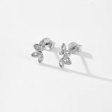 S925 Sterling Silver Leaves Ear Studs Simple – Useful Gifts — 2