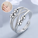 Rotatable Ring With Open Design Fashion Double-layered – Stylish Gifts — 1