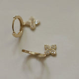 S925 Sterling Silver Micro-embellished Cross Flower – Thoughtful Gifts — 2