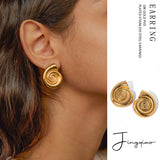 Conch Thread Hoop Earrings Female – Gifts for Her — 10