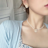 Women's New Light Luxury Camellia Ear Stud Pearl – Jewelry Gift Ideas — 5