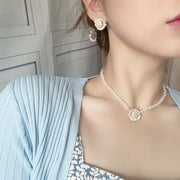 Women's New Light Luxury Camellia Ear Stud Pearl – Jewelry Gift Ideas — 5