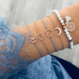 Fashion Trend Moon Earth Lotus Peach Heart Bracelet – Stylish Gifts — 1