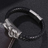 Titanium Steel Leather Rope Simple Bracelet – Jewelry Gift Ideas — 3