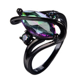 Black Gold S Shaped Zircon High End Diamond Ring – Gifts for Him — 3