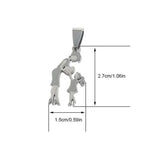 Stainless Steel Mother And Children Necklace Love – Jewelry Gift Ideas — 4