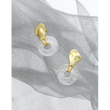 Niche White Crystal S925 Sterling Silver Stud – Birthday Gifts — 1