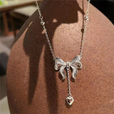 Light Luxury Small Number High Sense Bow Necklace – Jewelry Gift Ideas — 5