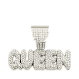 Full Diamond Alphabet Queen Pendant Necklace – Jewelry Gift Ideas — 8