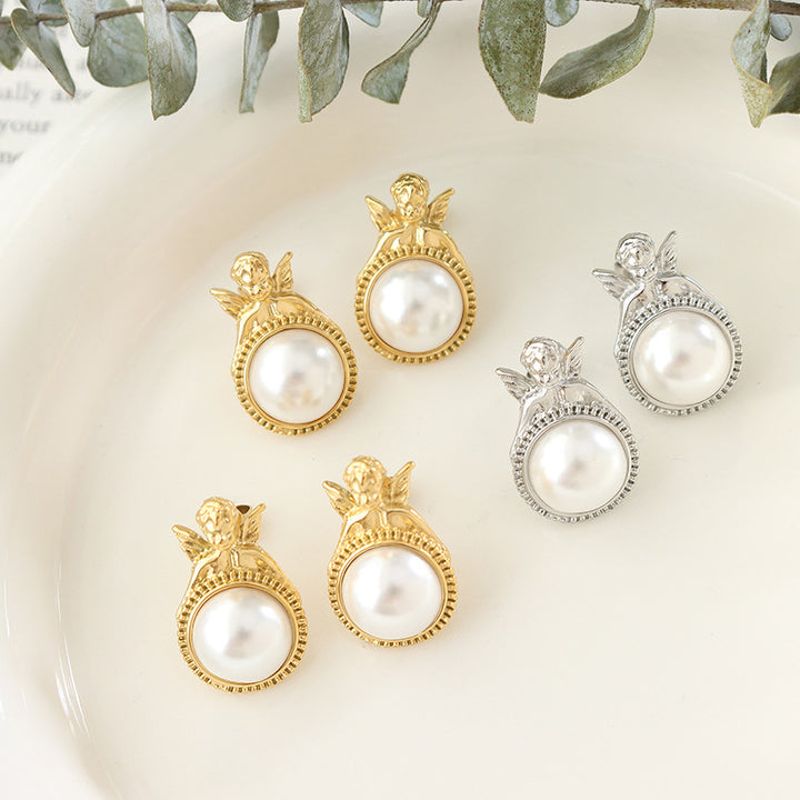 Personality Trend Portrait Angel Shape Earrings – Unique Gift Ideas — 1
