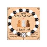 Fashion Jewelry Natural Stone Cat Bracelet Black – Jewelry Gift Ideas — 5