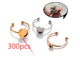 Stainless Steel Ring Setting Gold Steel Rose Gold – Creative Gifts — 10