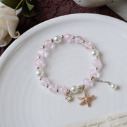 Women's Fashion Pearl And Crystal Beaded Bracelet – Stylish Gifts — 14