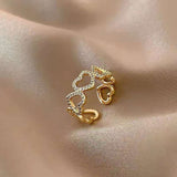Double Layer Zircon Female Simple Ring Opening – Gifts for Her — 19