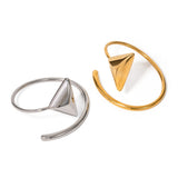 18K Gold Stainless Steel Triangle Coil Bracelet – Jewelry Gift Ideas — 4