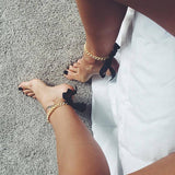 Women's Beach Ribbon Anklet Metal Personality – Gifts for Her — 11