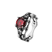 Personality Retro Skull Gem Men's Titanium Steel Ring – Gifts for Him — 12