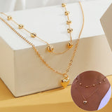 Double-layer Heart Pendant Fine Chain Necklace – Jewelry Gift Ideas — 1
