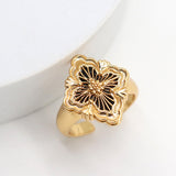 Vintage Style Elegant S925 Silver Gold-plated Hollow – Stylish Gifts — 1