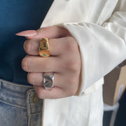 Geometric Irregular Opening Index Finger Ring – Jewelry Gift Ideas — 1