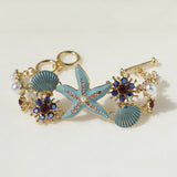 Beach Ocean Starfish Shanhu Bracelet Rhinestone – Jewelry Gift Ideas — 6