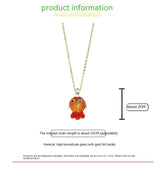 Handmade Zodiac Pendant Peach Blossom Necklace – Jewelry Gift Ideas — 6