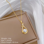 Necklace And Earrings Suite Light Luxury Full – Jewelry Gift Ideas — 7