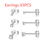 Sterling Silver Simple Piercing Stud Earrings – Meaningful Gifts — 4