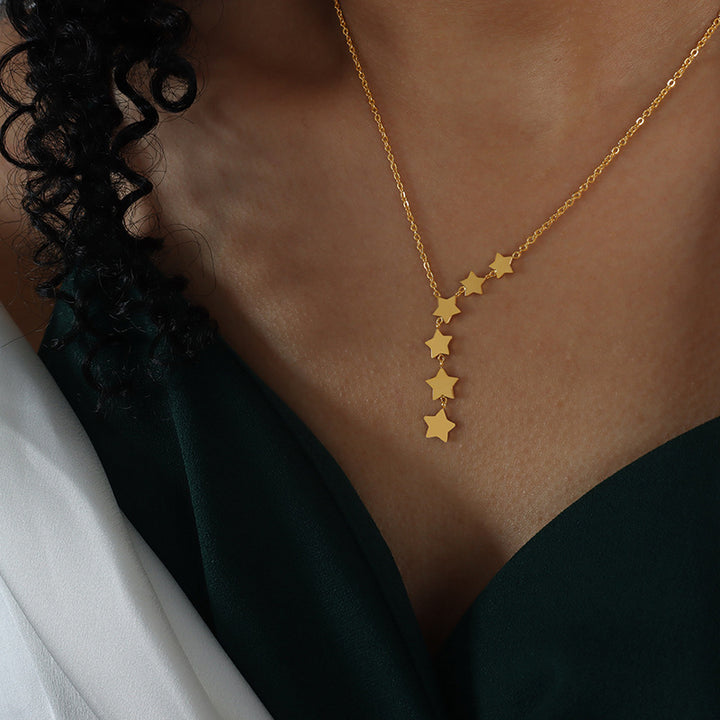 Natural XINGX-shaped Tassel Temperamental Pendant – Jewelry Gift Ideas — 1