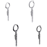 Trendy Men's Ear Studs Without Pierced Feather – Jewelry Gift Ideas — 2