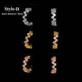 Copper Inlaid Zircon Nose Ring Earrings – Stylish Gifts — 5