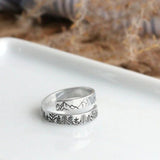 Alpine And Cedar Open Ring Forest Lover Ring – Gifts for Couples — 2